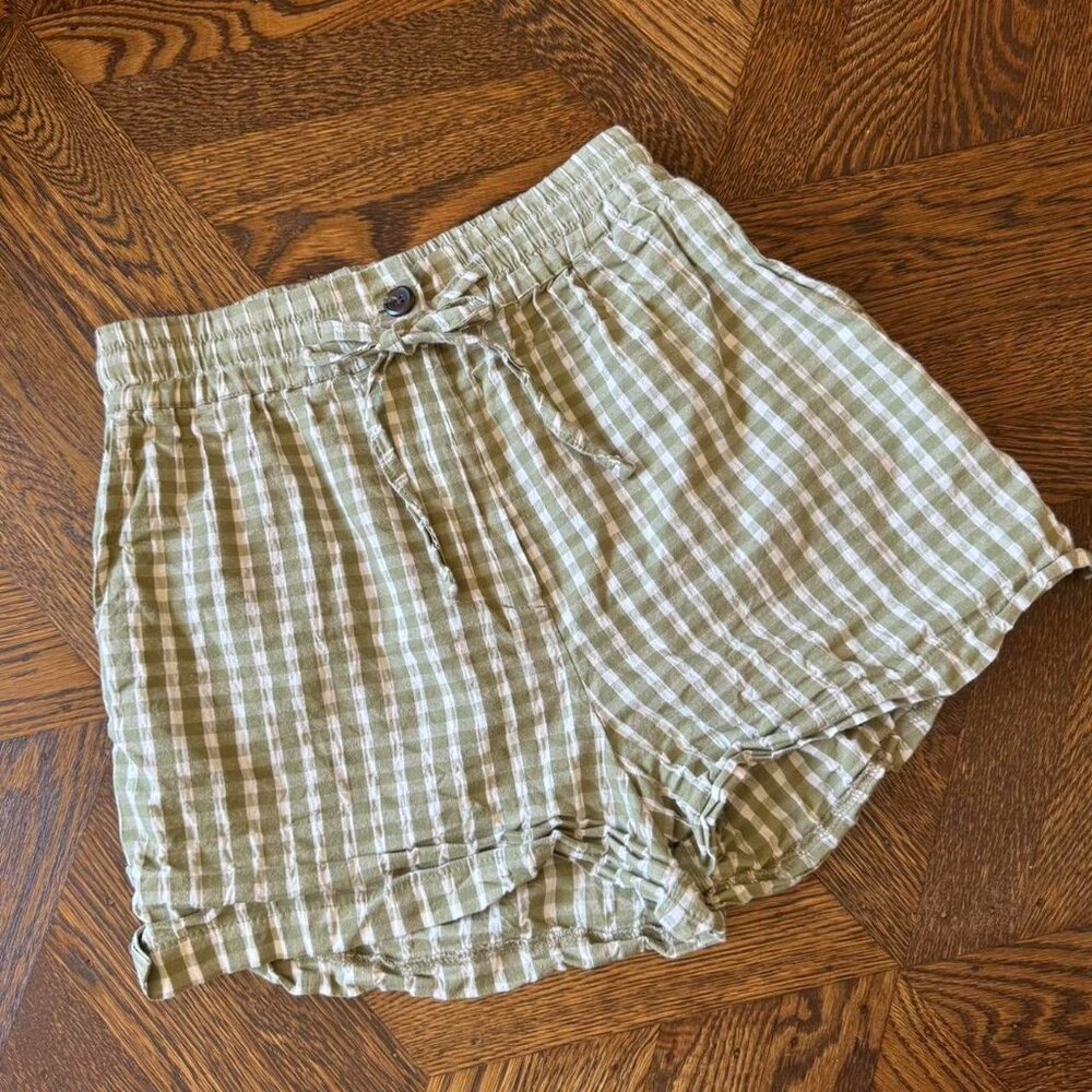 Made‎ of Love Green Plaid Boxer Shorts
